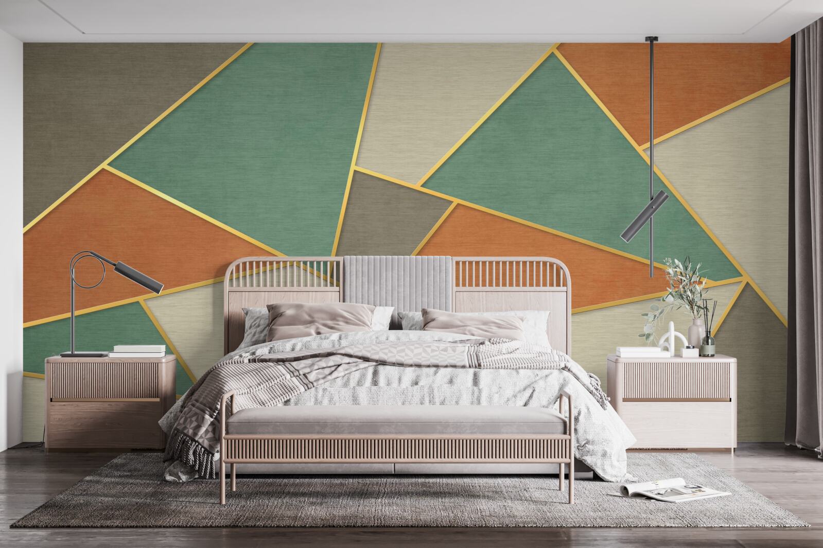 Fototapet mozaic pastel