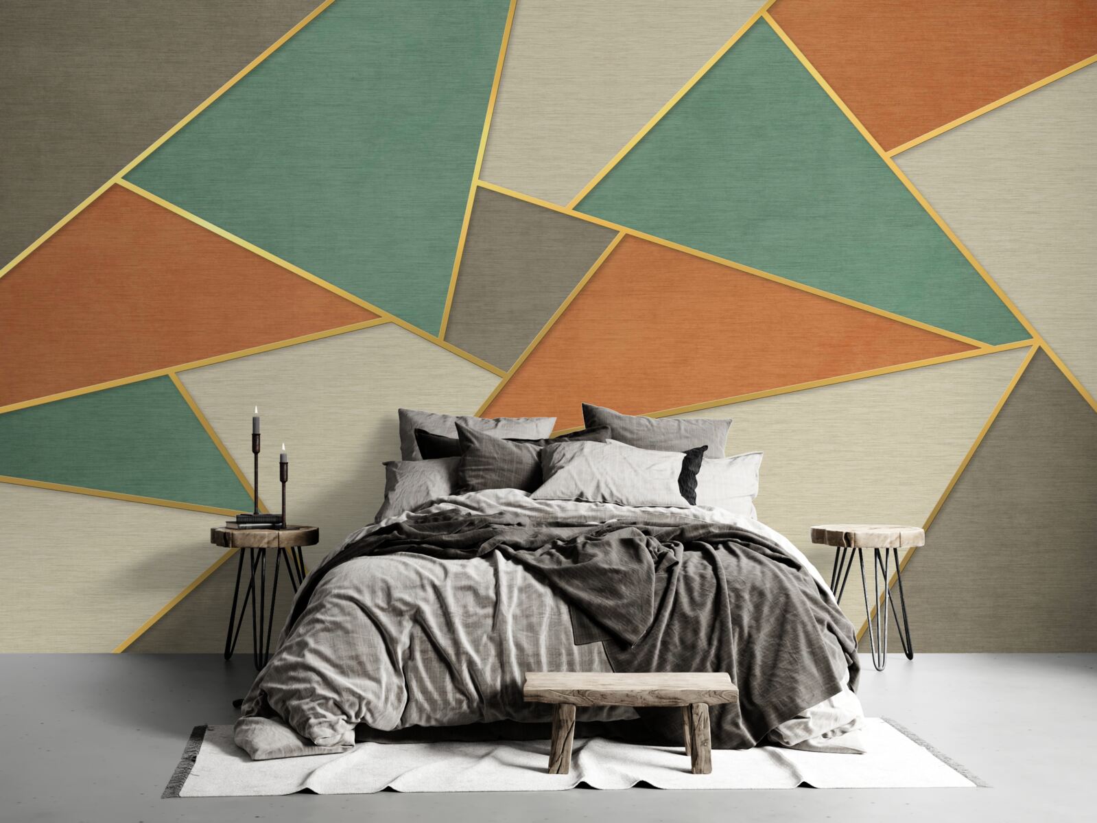 Fototapet mozaic pastel