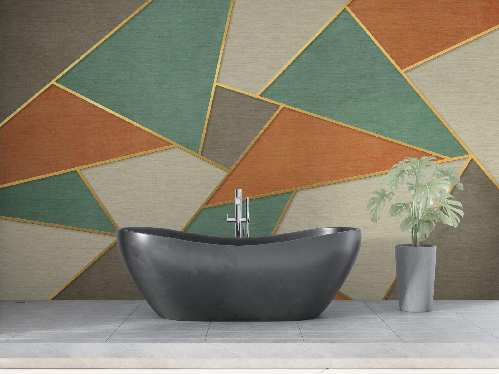 Fototapet mozaic pastel