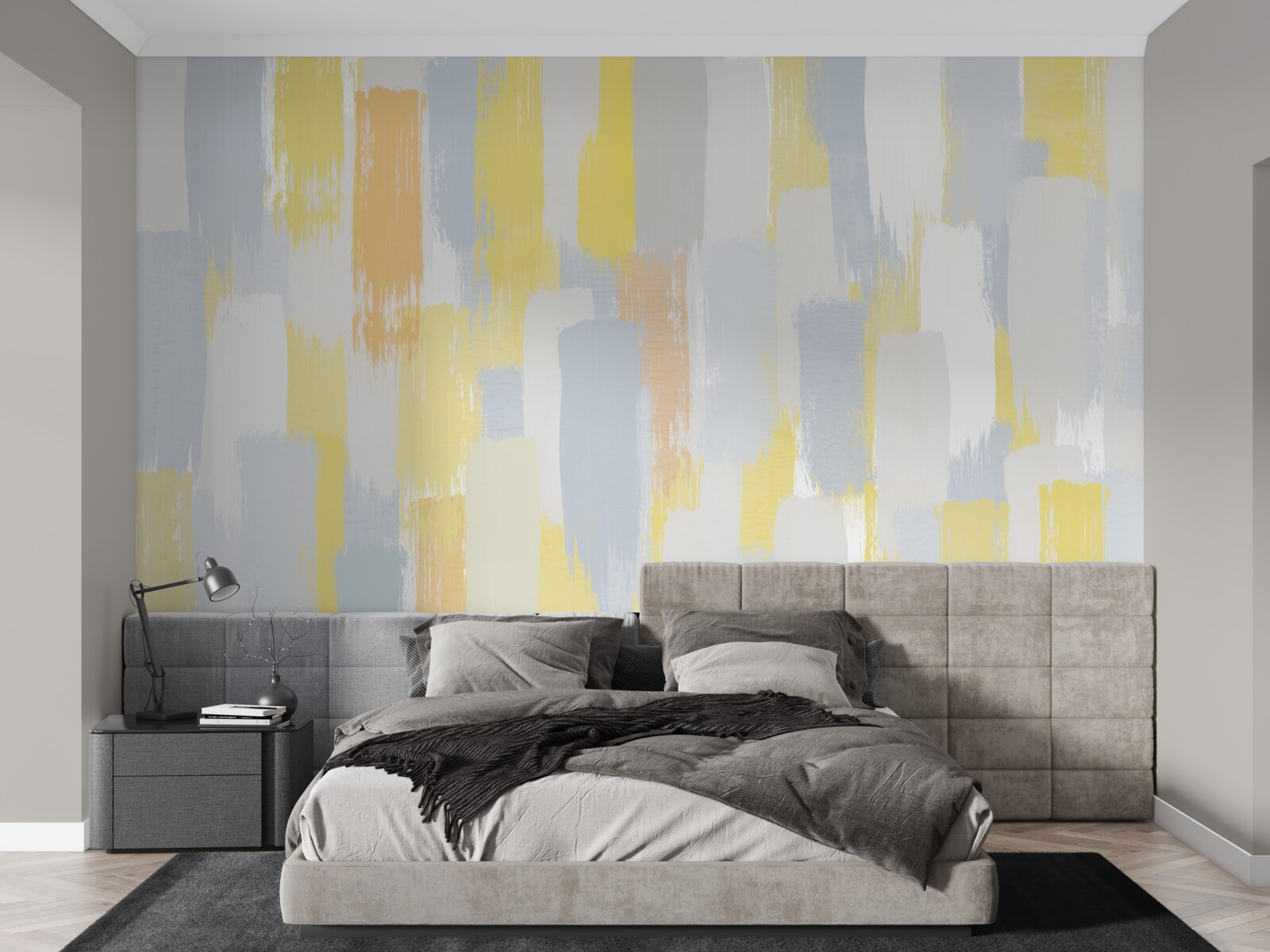 Fototapet linii verticale aurii și luminoase