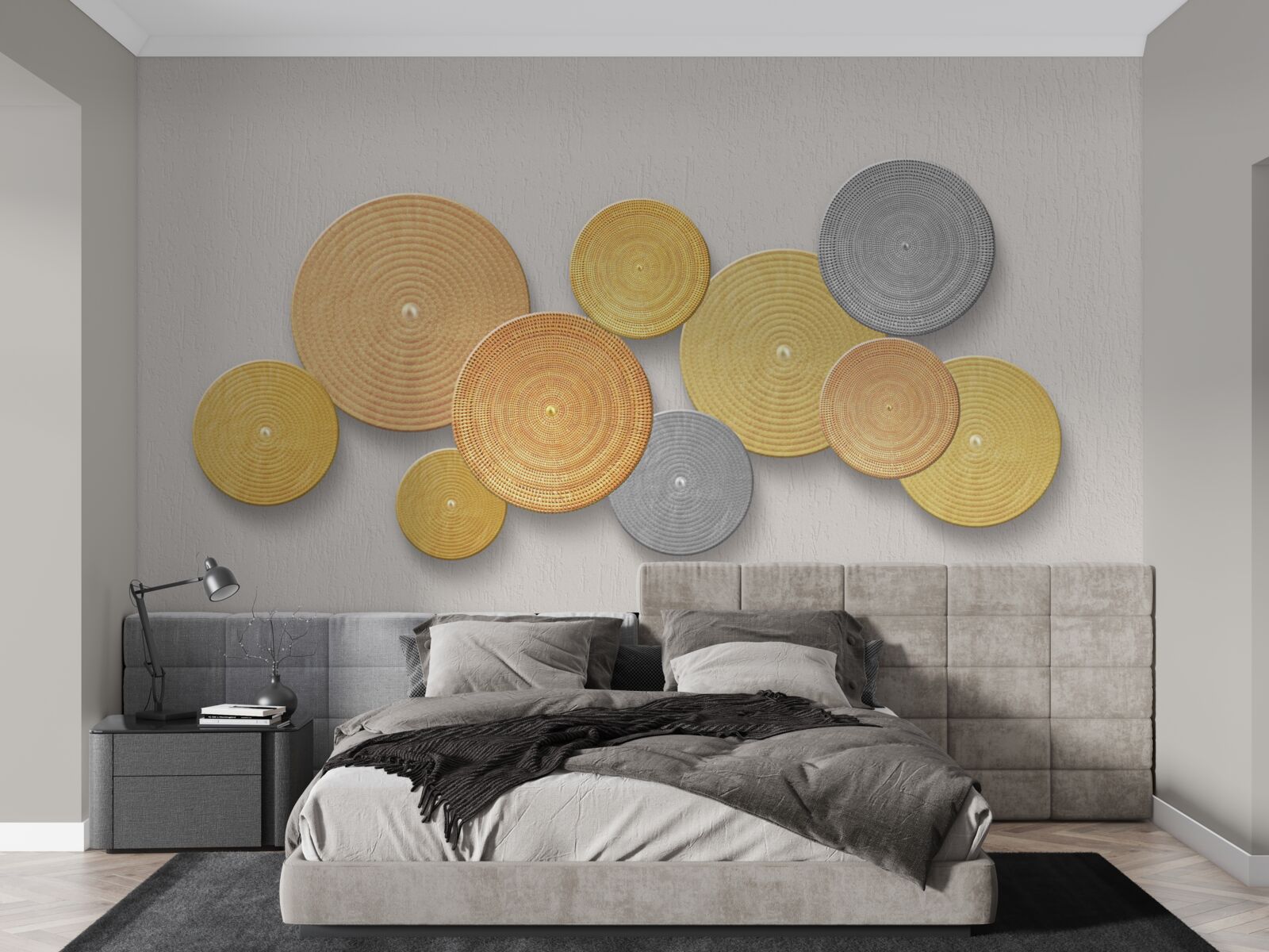 Fototapet felii de lemn în diferite culori