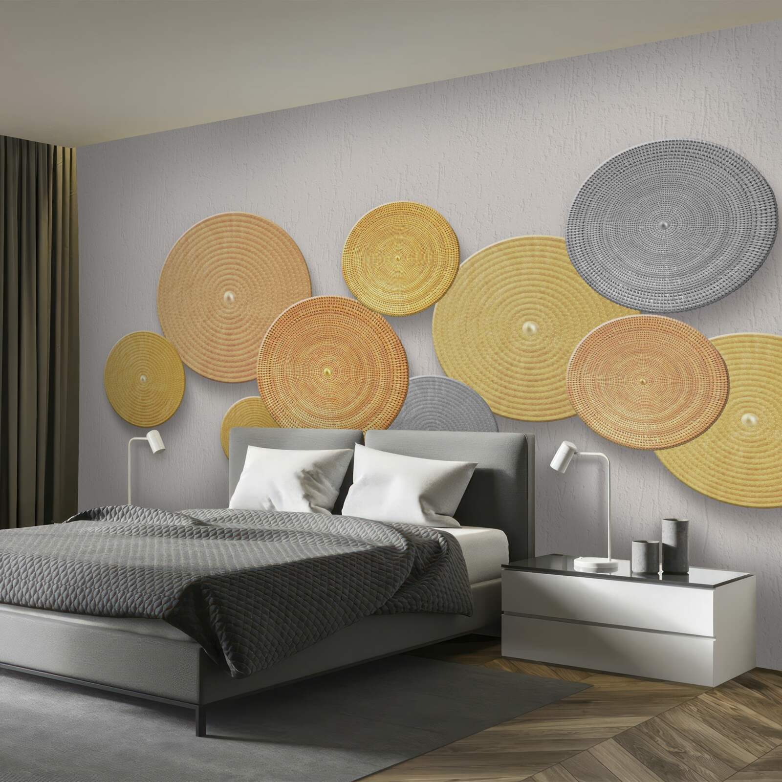 Fototapet felii de lemn în diferite culori