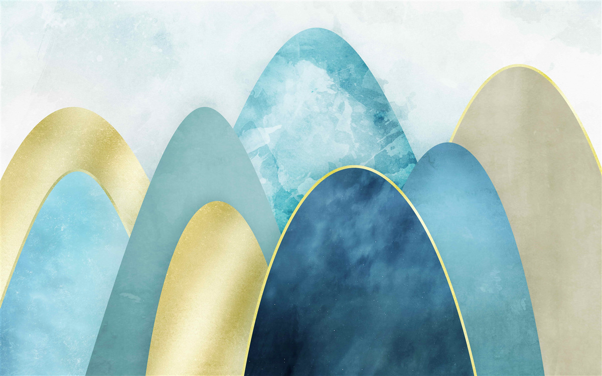 Fototapet vârfuri de munți de iarnă, acoperite de frig