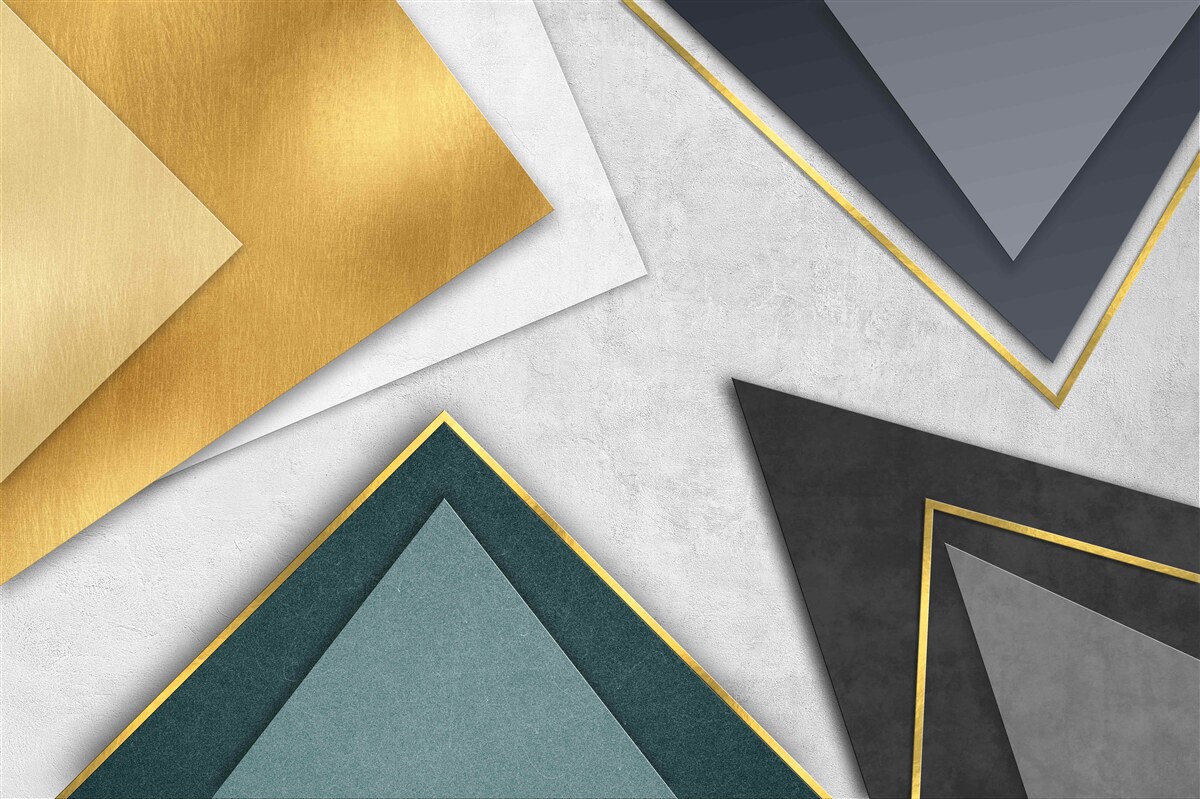 Fototapet triunghiuri de nuanțe diferite