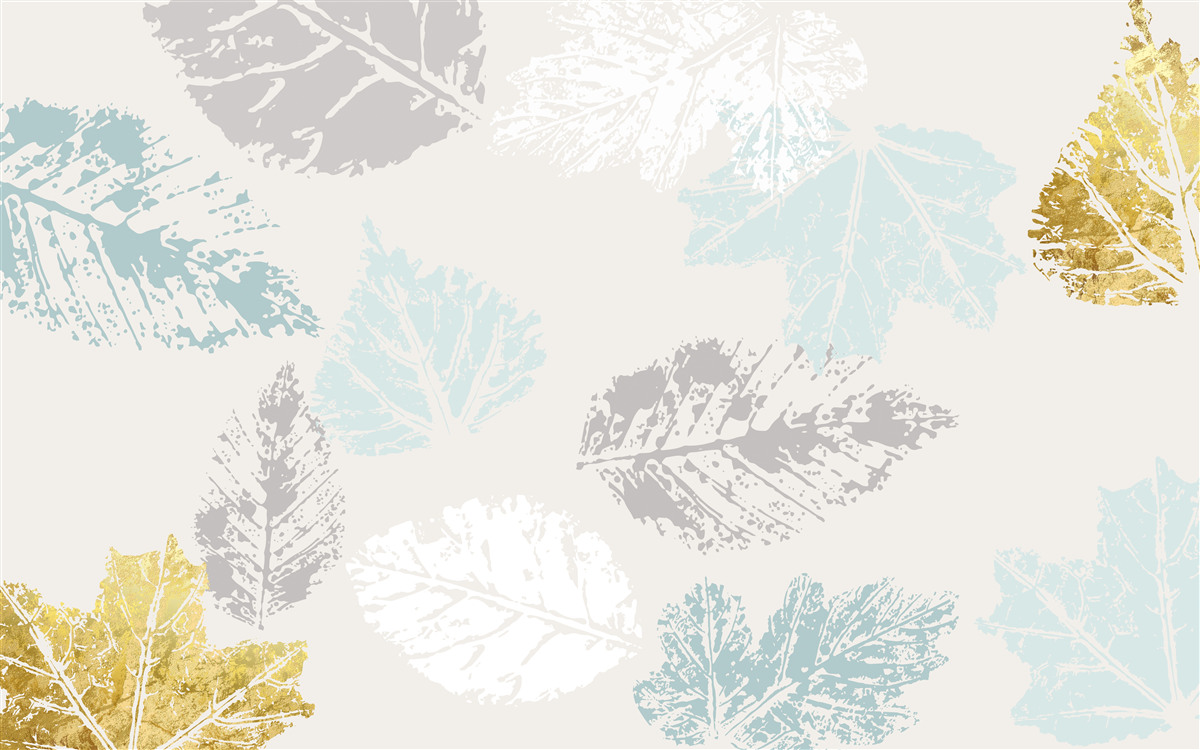 Fototapet frunzele de toamnă își lasă amprenta pe vopsea