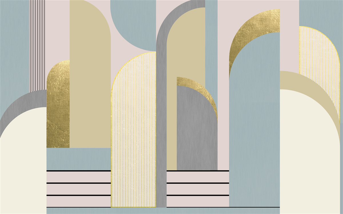 Fototapet arcuri cu forme geometrice