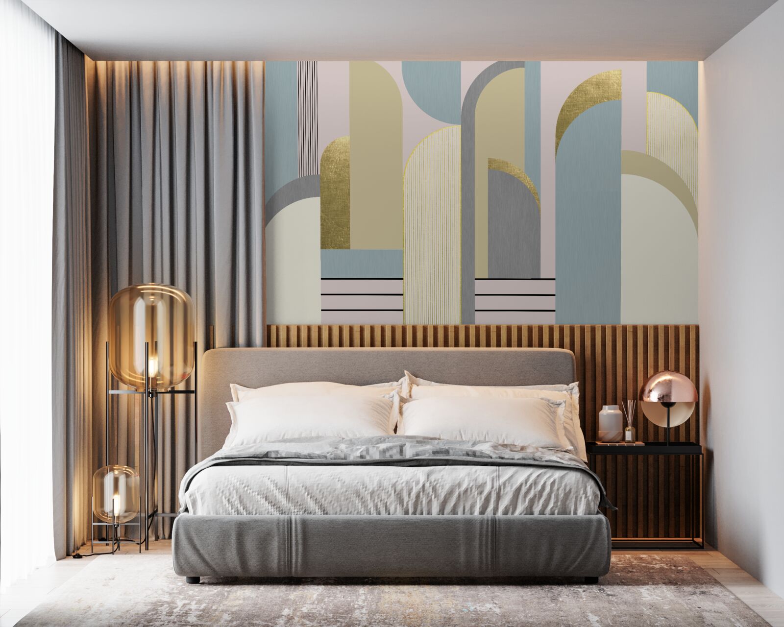 Fototapet arcuri cu forme geometrice