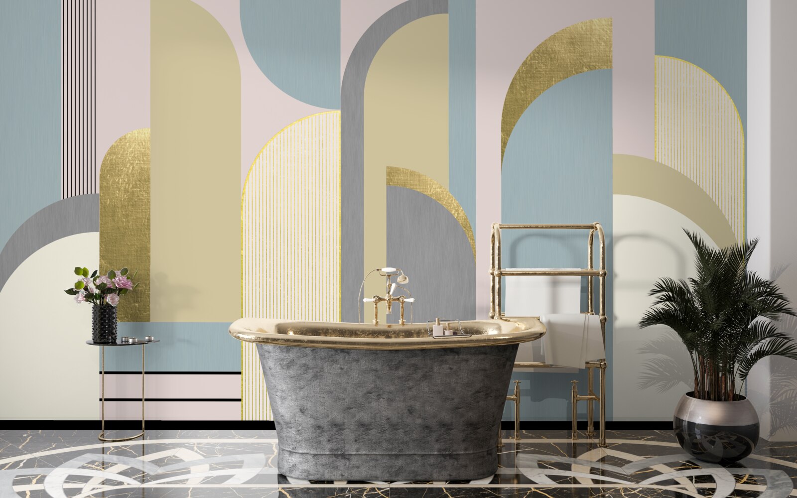 Fototapet arcuri cu forme geometrice