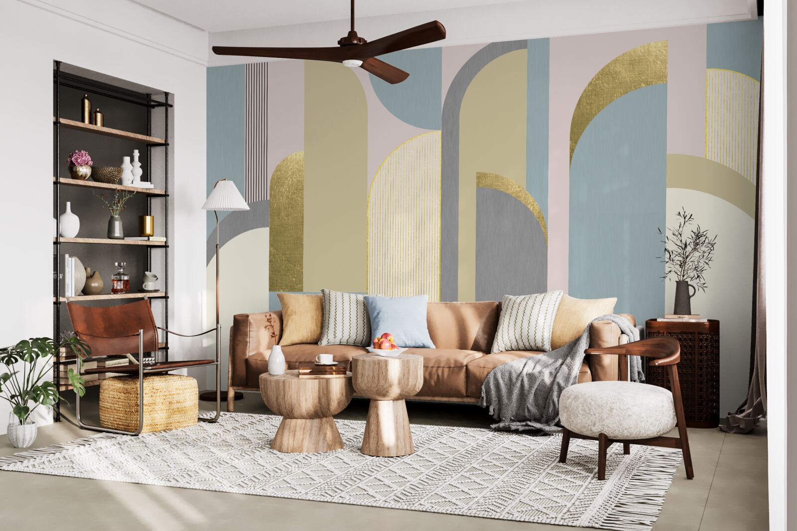 Fototapet arcuri cu forme geometrice