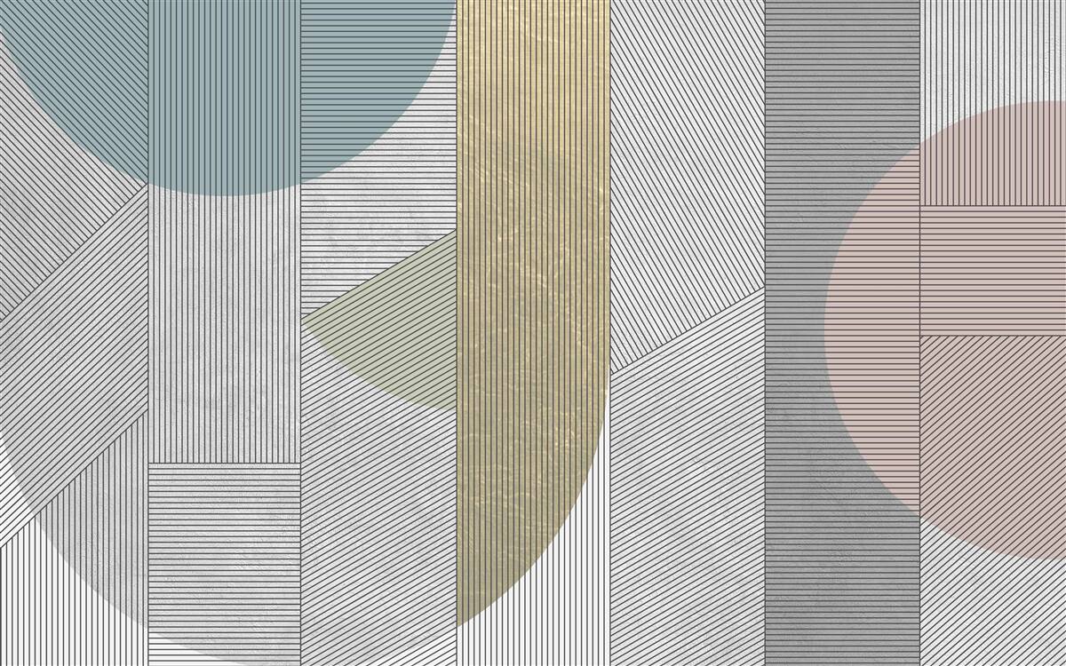 Fototapet secvență mixtă de linii verticale și orizontale