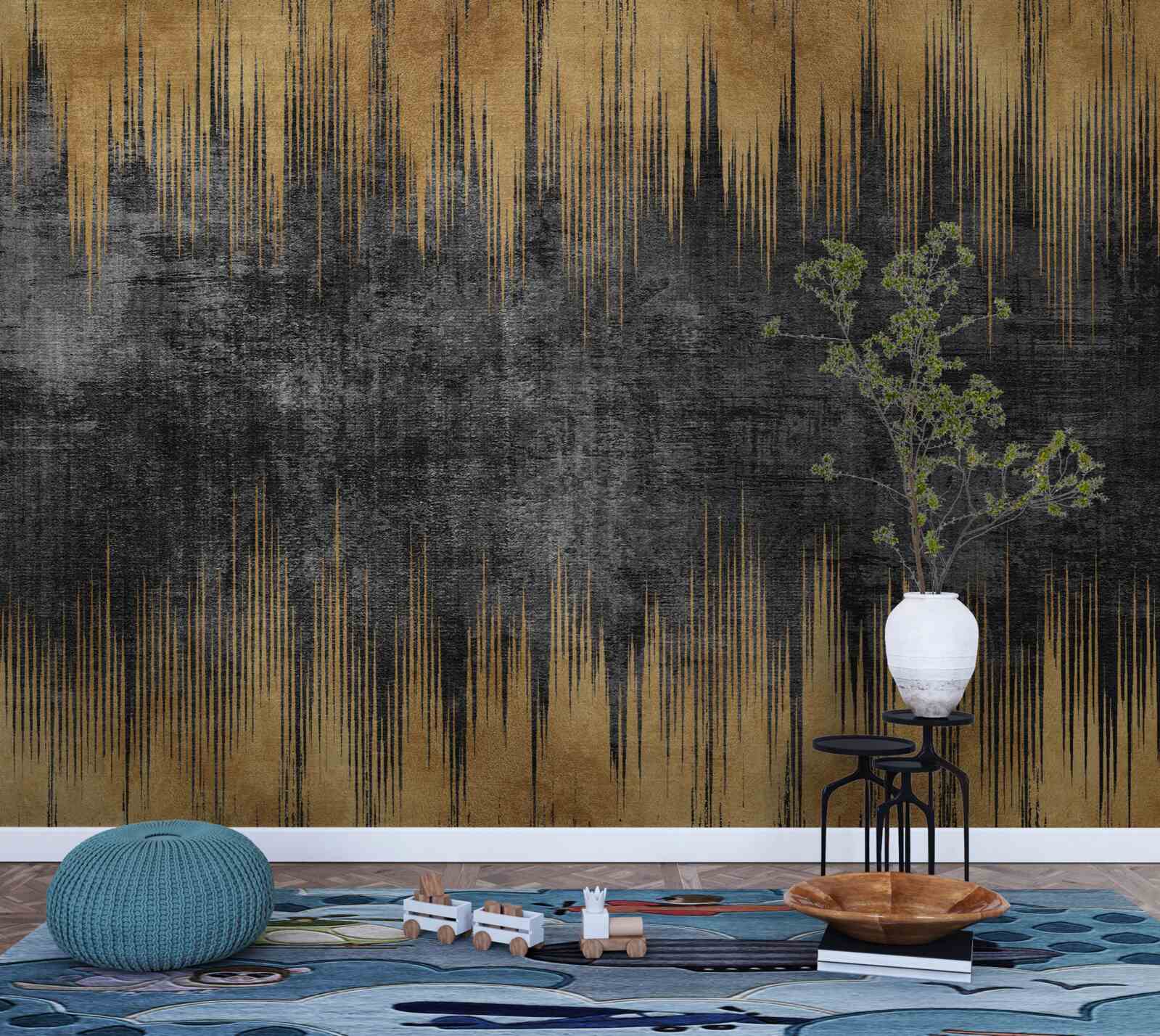 Fototapet dungi negre și aurii