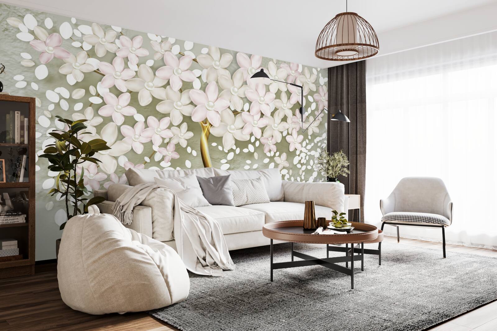 Fototapet liliac strălucitor în plină înflorire