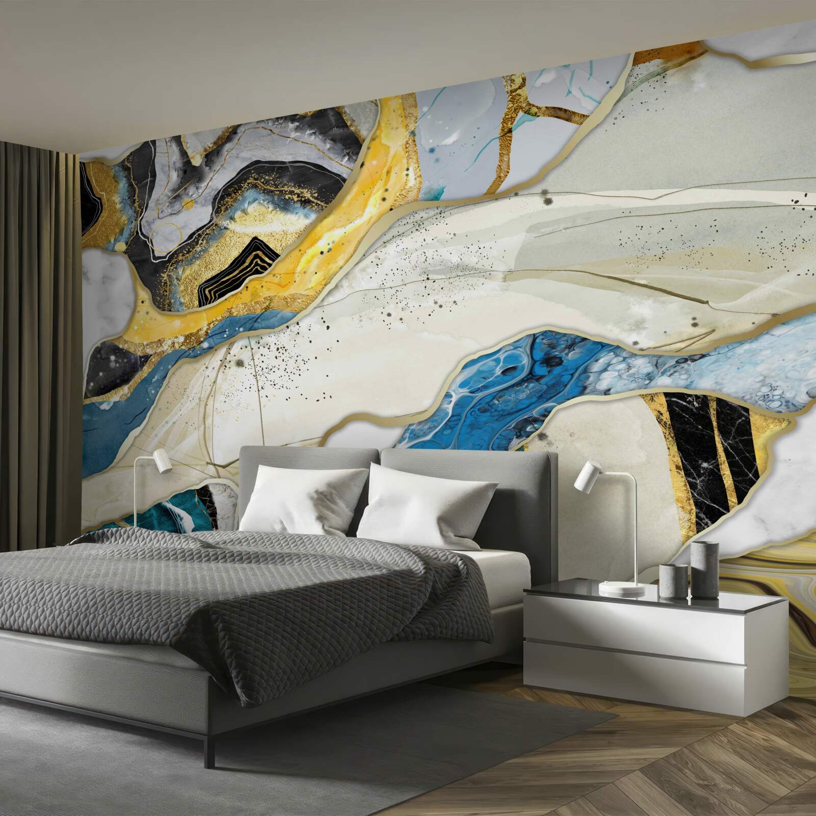 Fototapet marmură cu un model geometric abstract