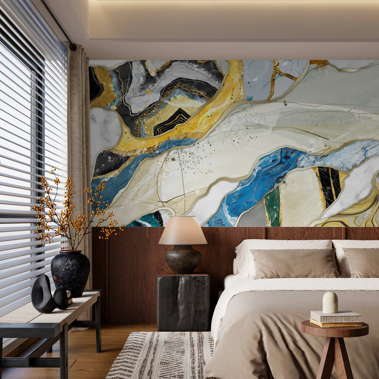 Fototapet marmură cu un model geometric abstract