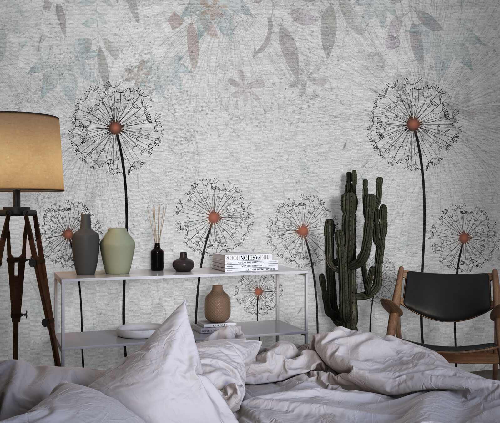 Fototapet millipedes slabe pe un fundal gri