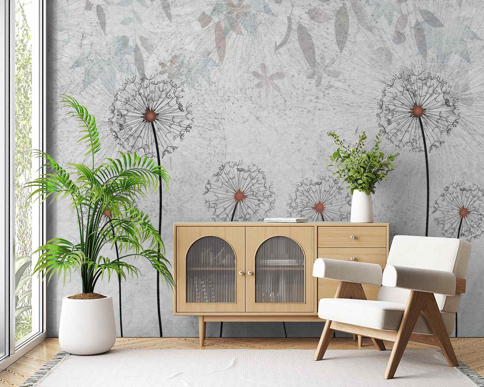 Fototapet millipedes slabe pe un fundal gri