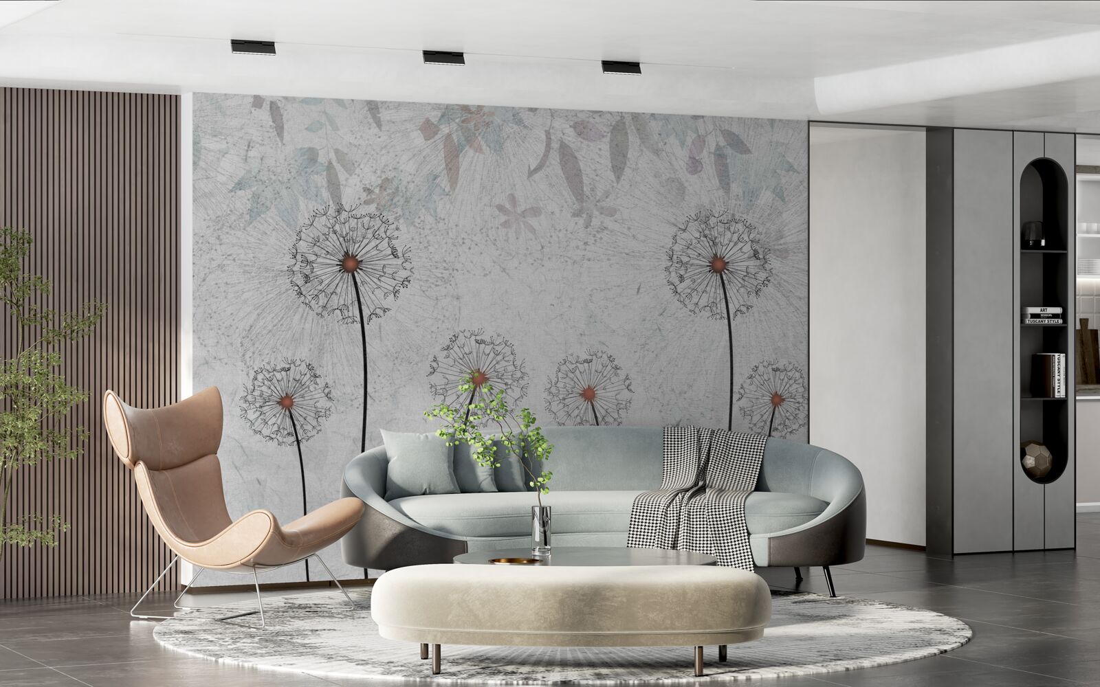 Fototapet millipedes slabe pe un fundal gri