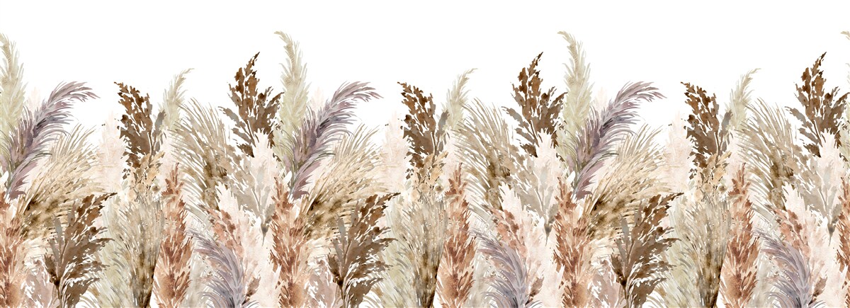 Fototapet câmp acoperit cu pajiști de toamnă