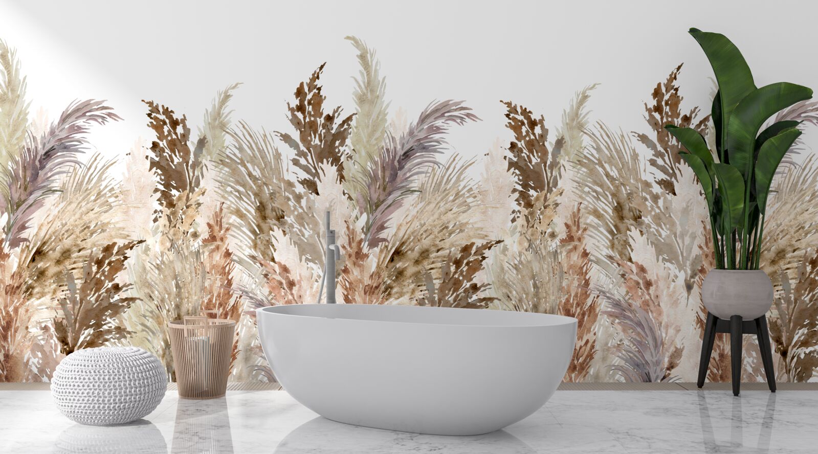 Fototapet câmp acoperit cu pajiști de toamnă