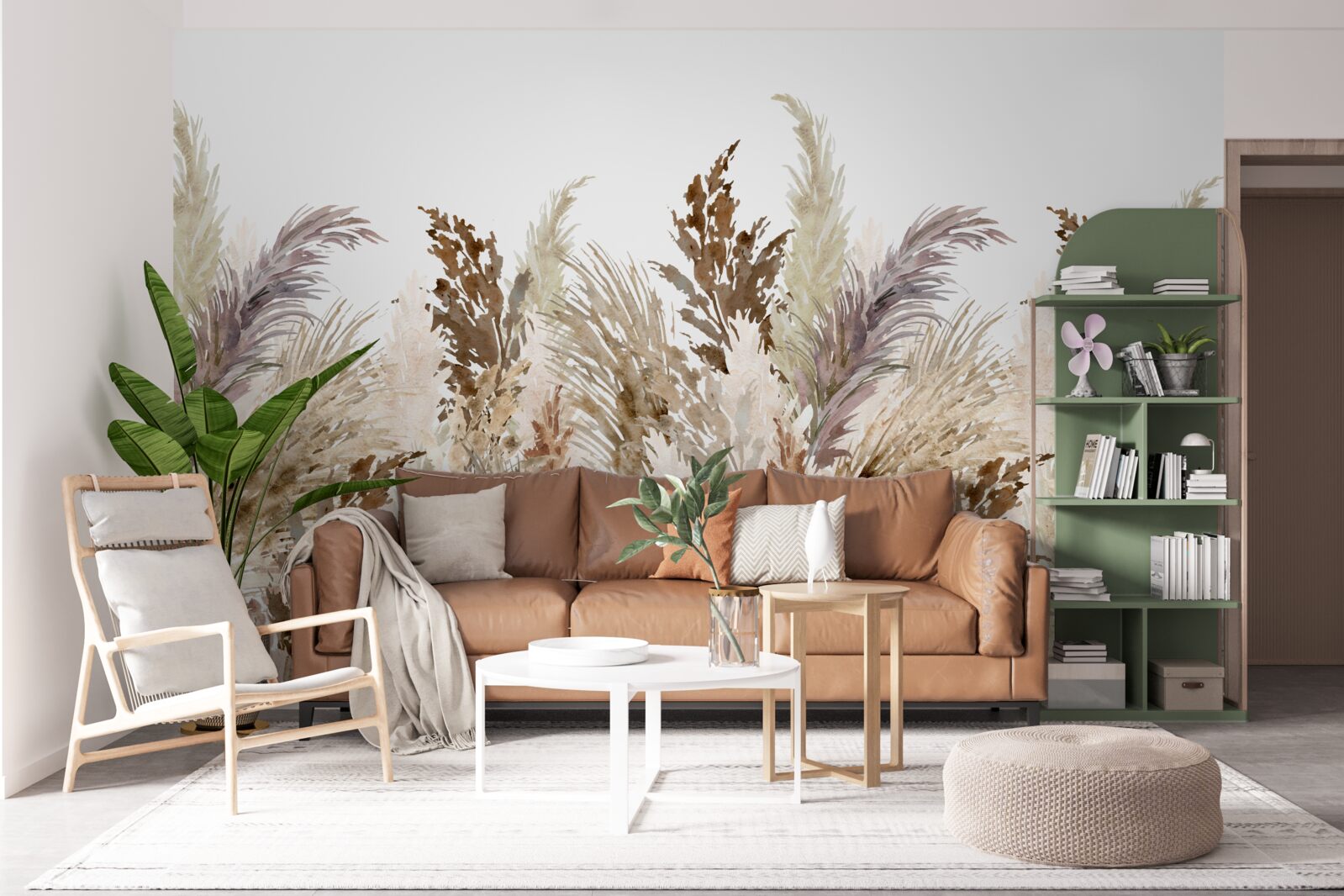 Fototapet câmp acoperit cu pajiști de toamnă