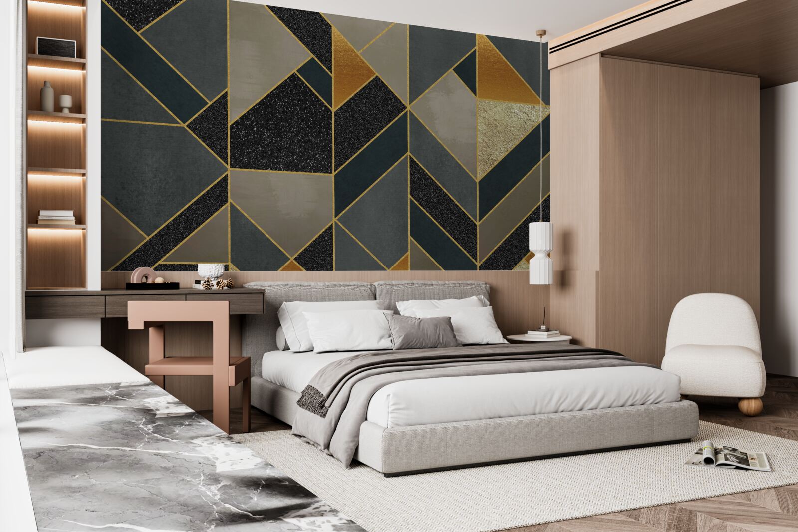 Fototapet mozaicuri de culoare închisă