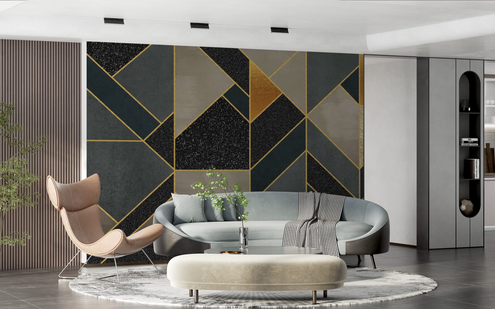 Fototapet mozaicuri de culoare închisă