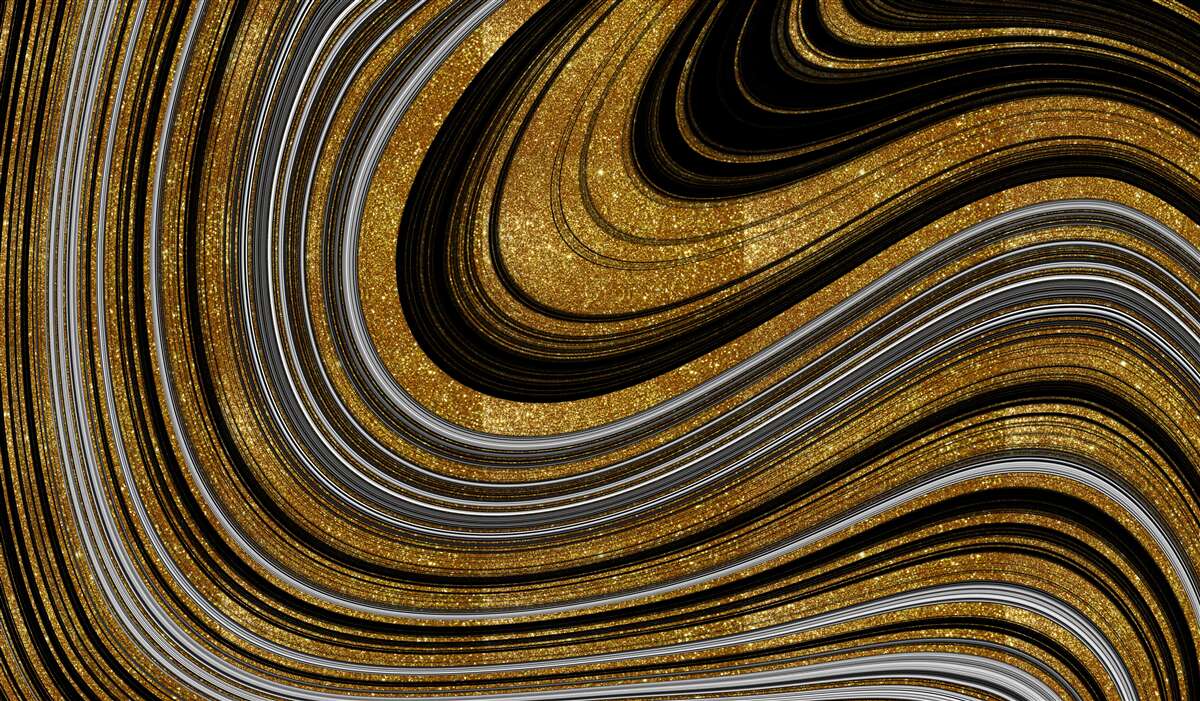 Fototapet valuri de aur care se topesc