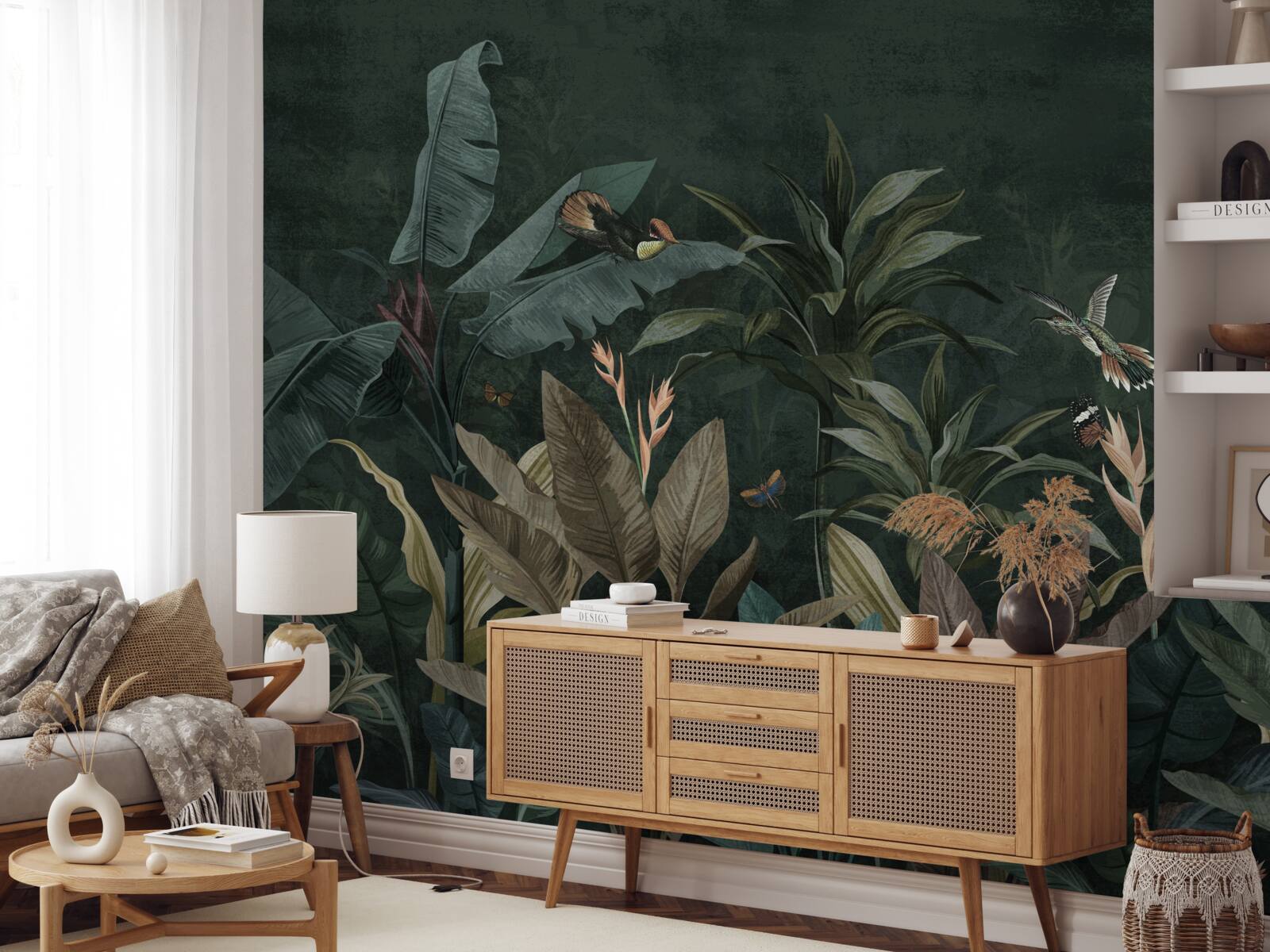 Fototapet junglă tropicală noaptea