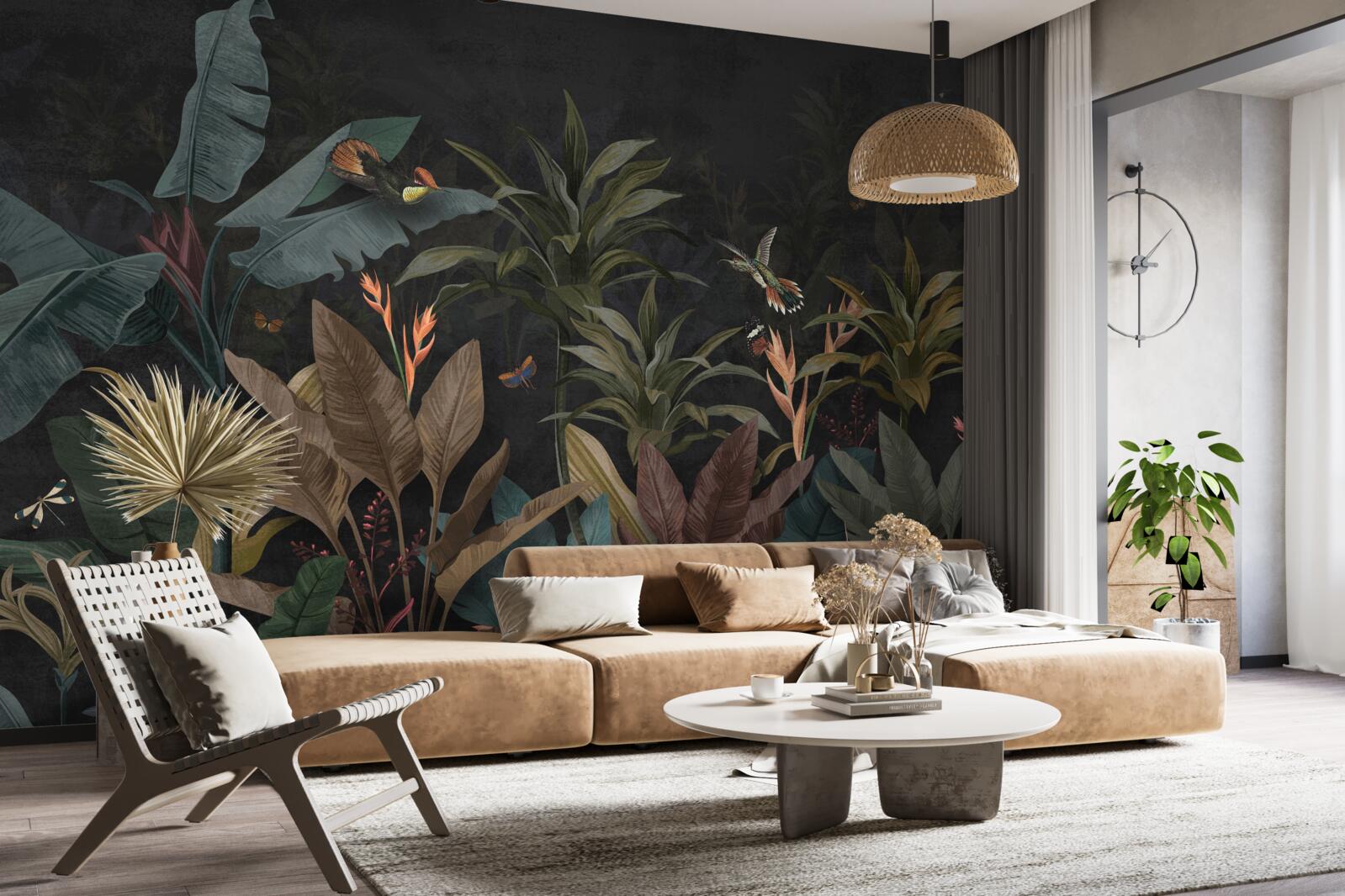 Fototapet jungla prinde viață noaptea