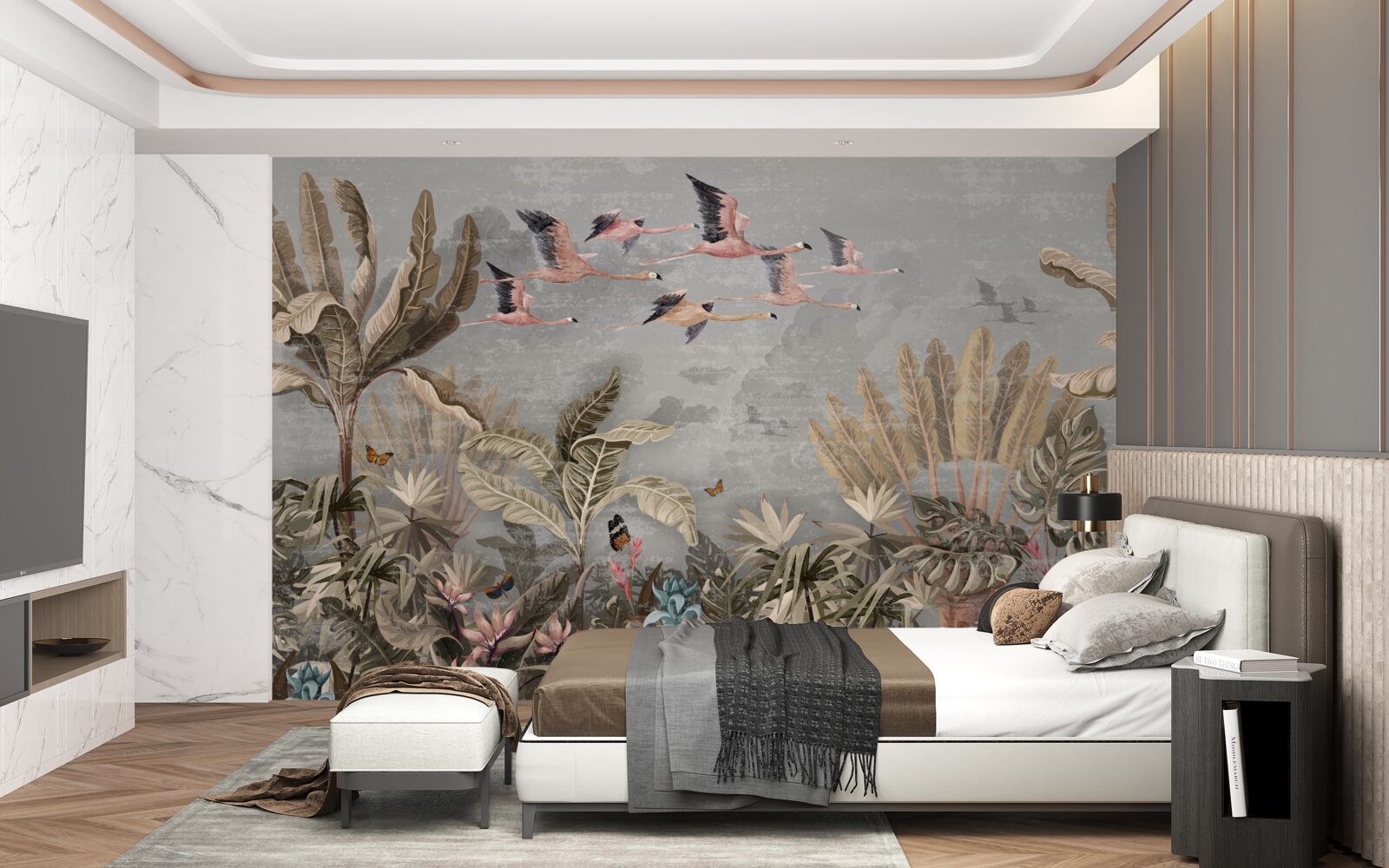 Fototapet cocorii zboară la tropice