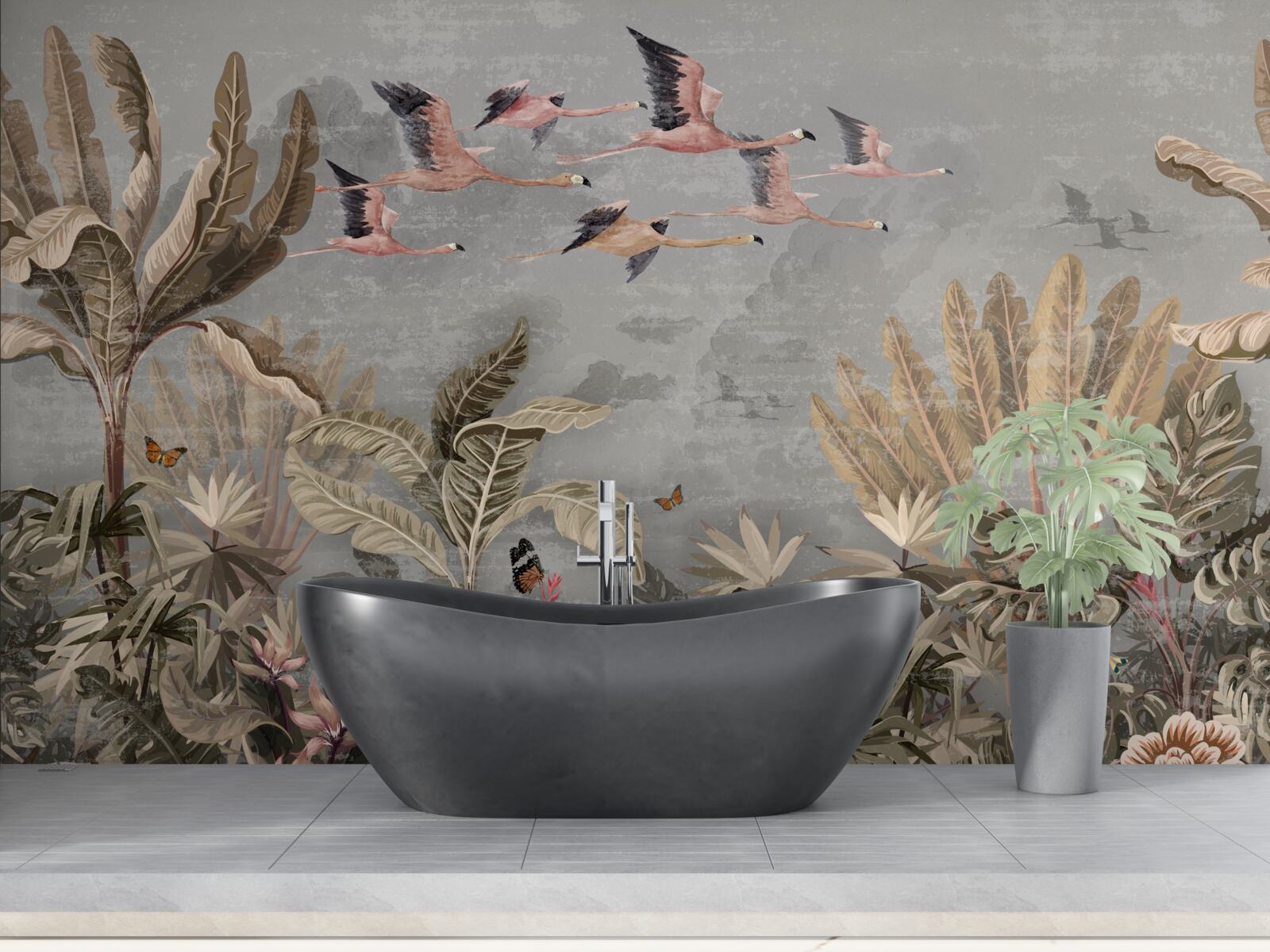 Fototapet cocorii zboară la tropice