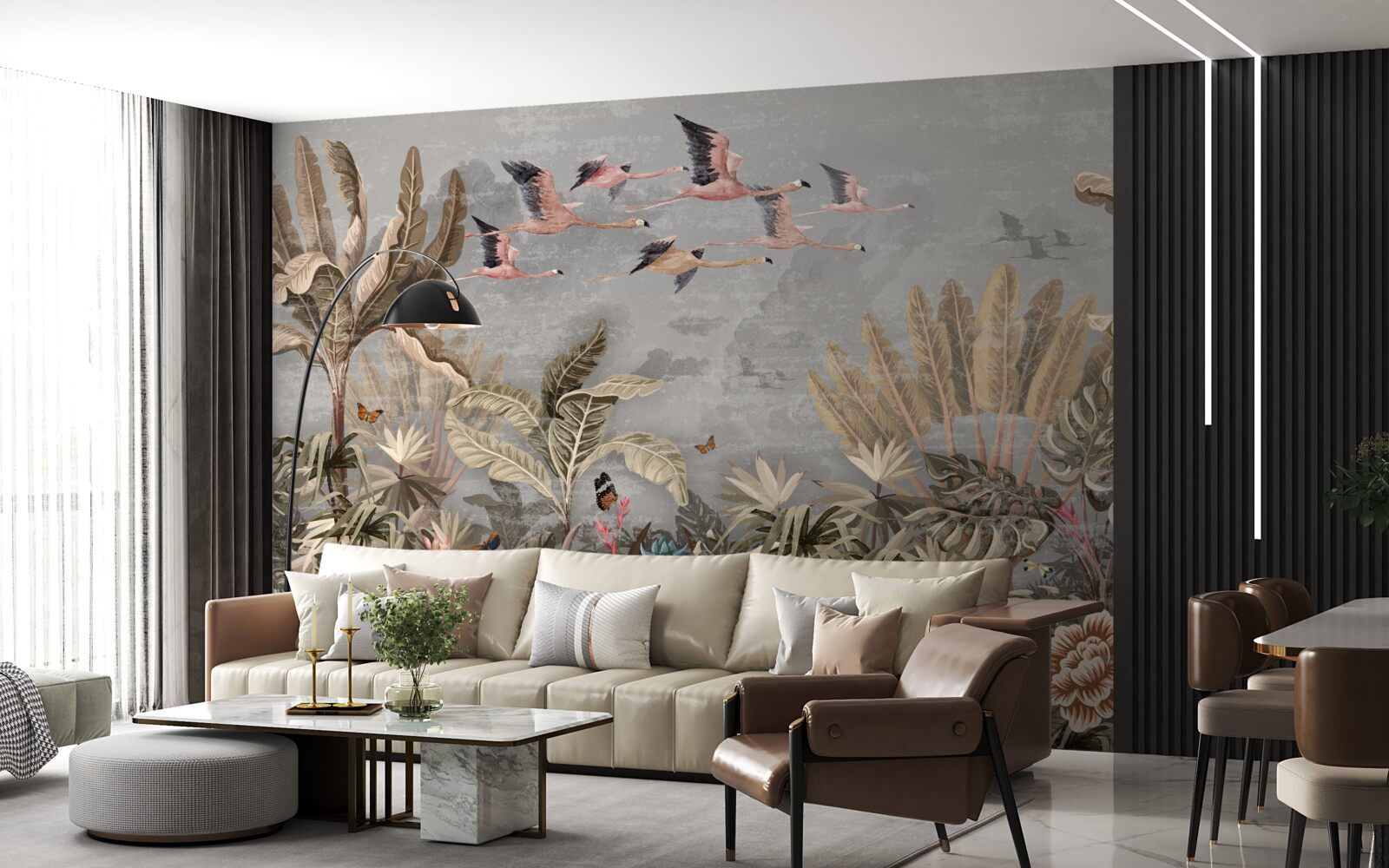 Fototapet cocorii zboară la tropice