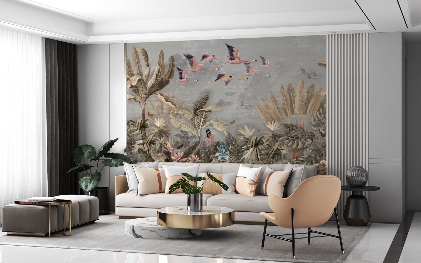 Fototapet cocorii zboară la tropice