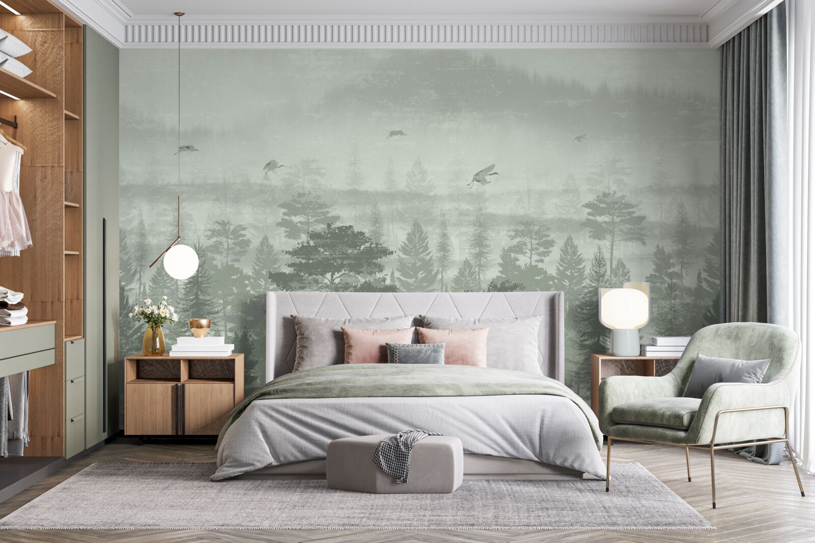 Fototapet pădure tropicală în timpul perioadelor de precipitații abundente