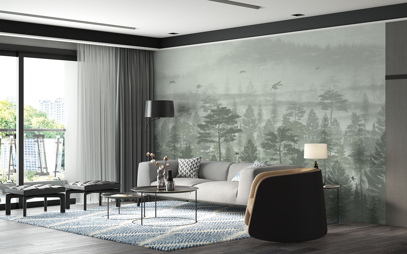 Fototapet pădure tropicală în timpul perioadelor de precipitații abundente