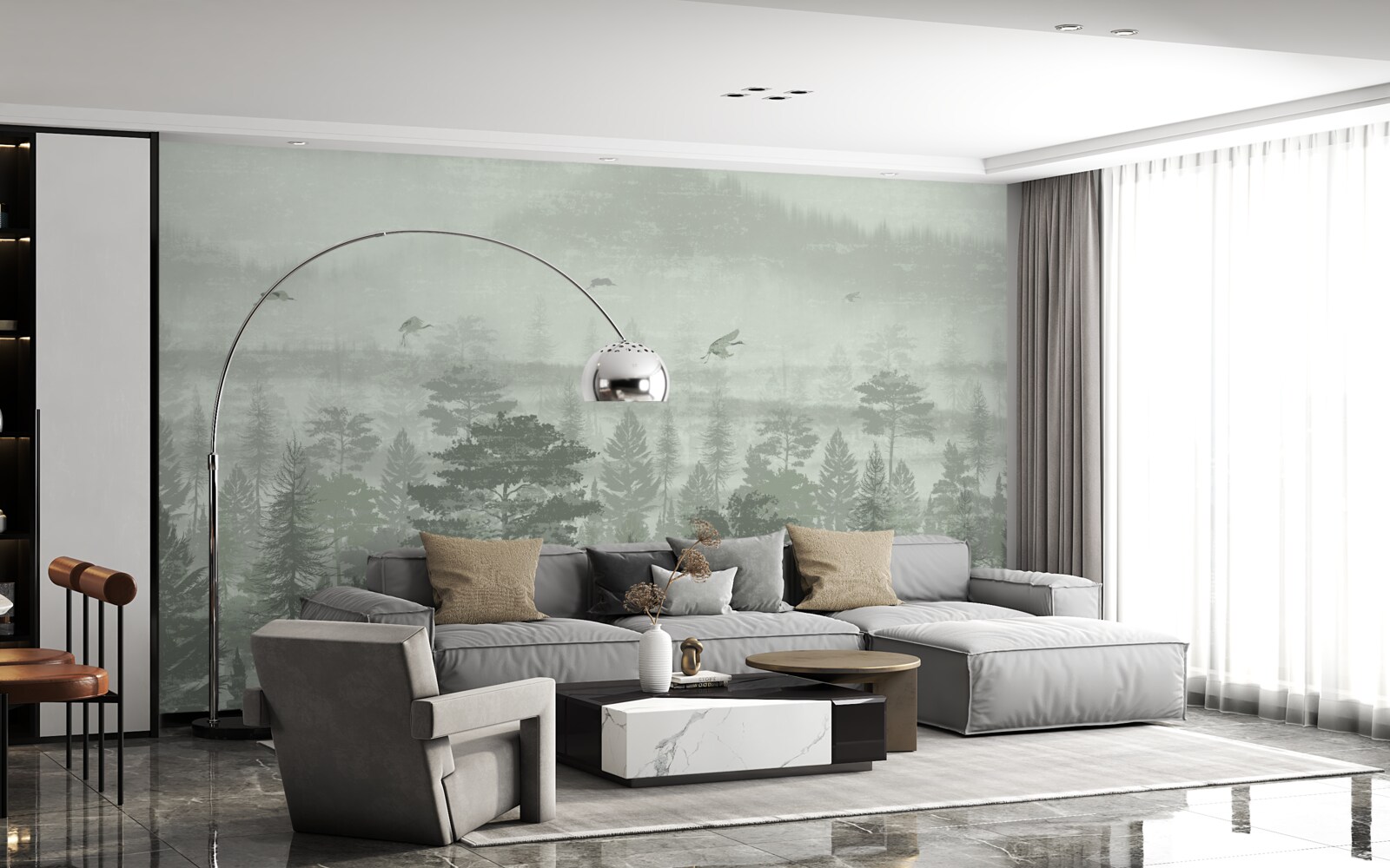 Fototapet pădure tropicală în timpul perioadelor de precipitații abundente