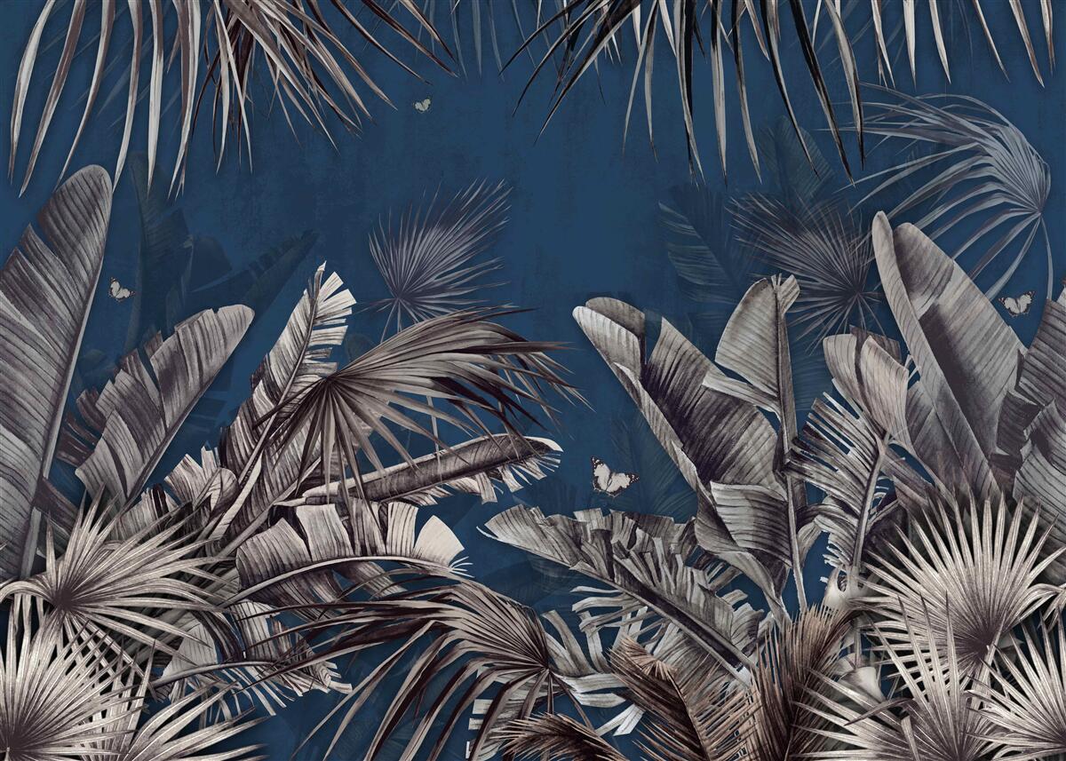 Fototapet noaptea cade pe ferigă