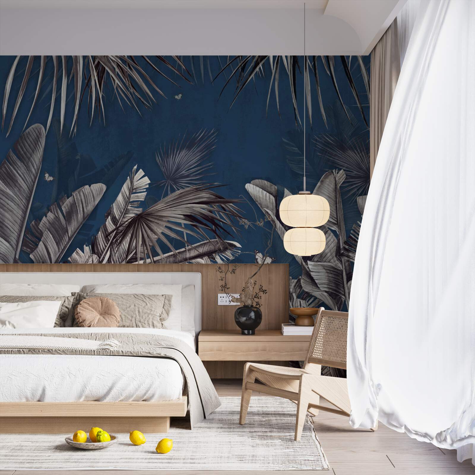 Fototapet noaptea cade pe ferigă