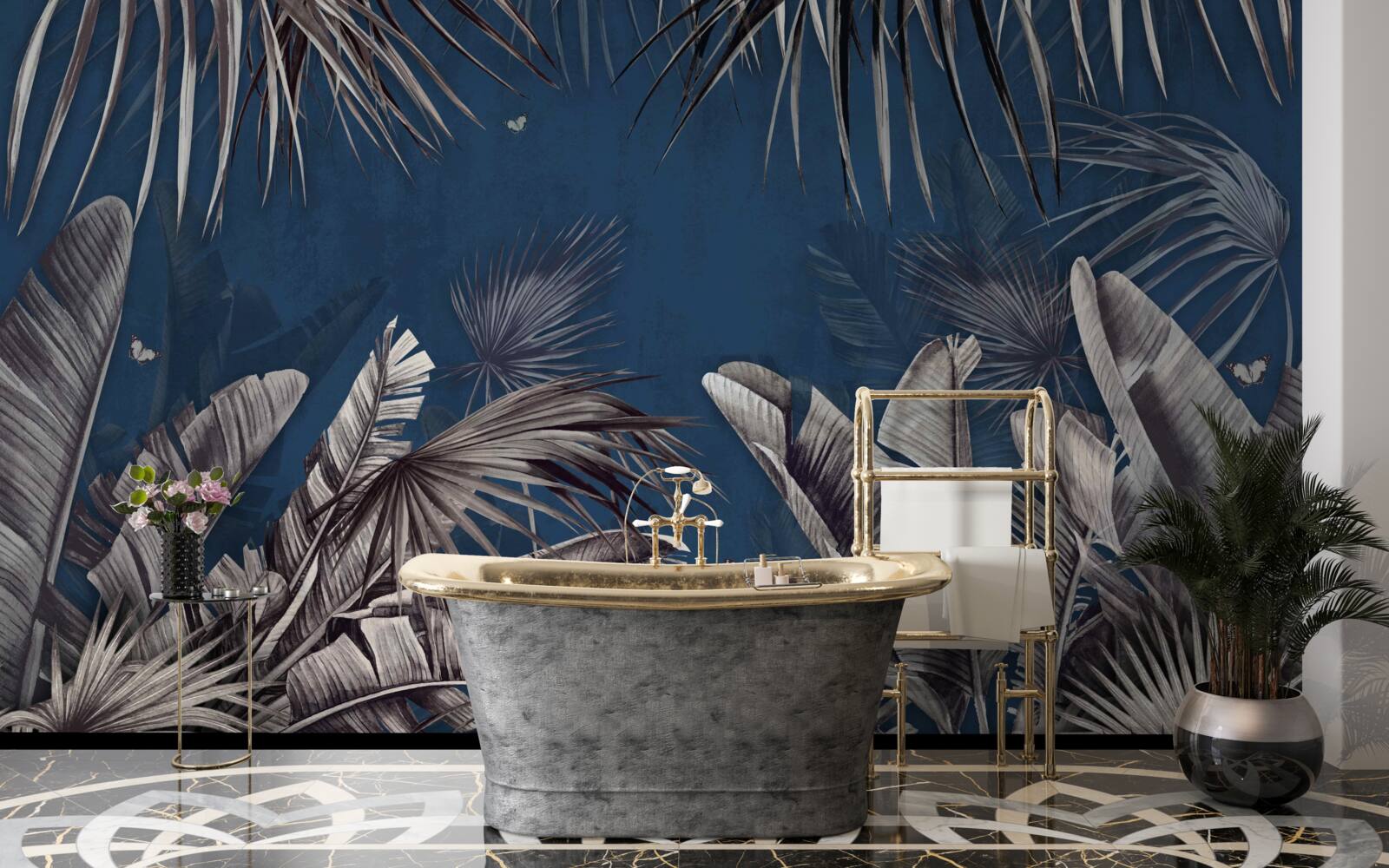 Fototapet noaptea cade pe ferigă