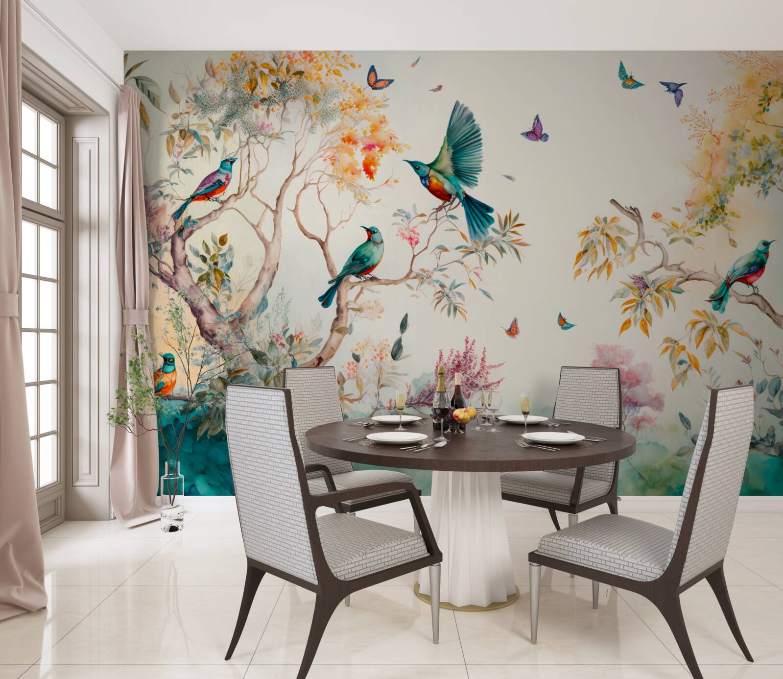 Fototapet portavionul paradise se află în vârful copacilor