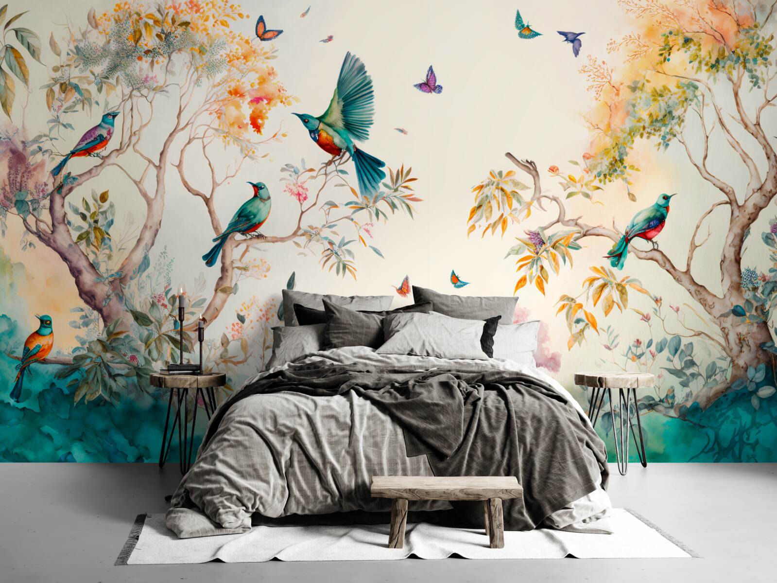 Fototapet portavionul paradise se află în vârful copacilor