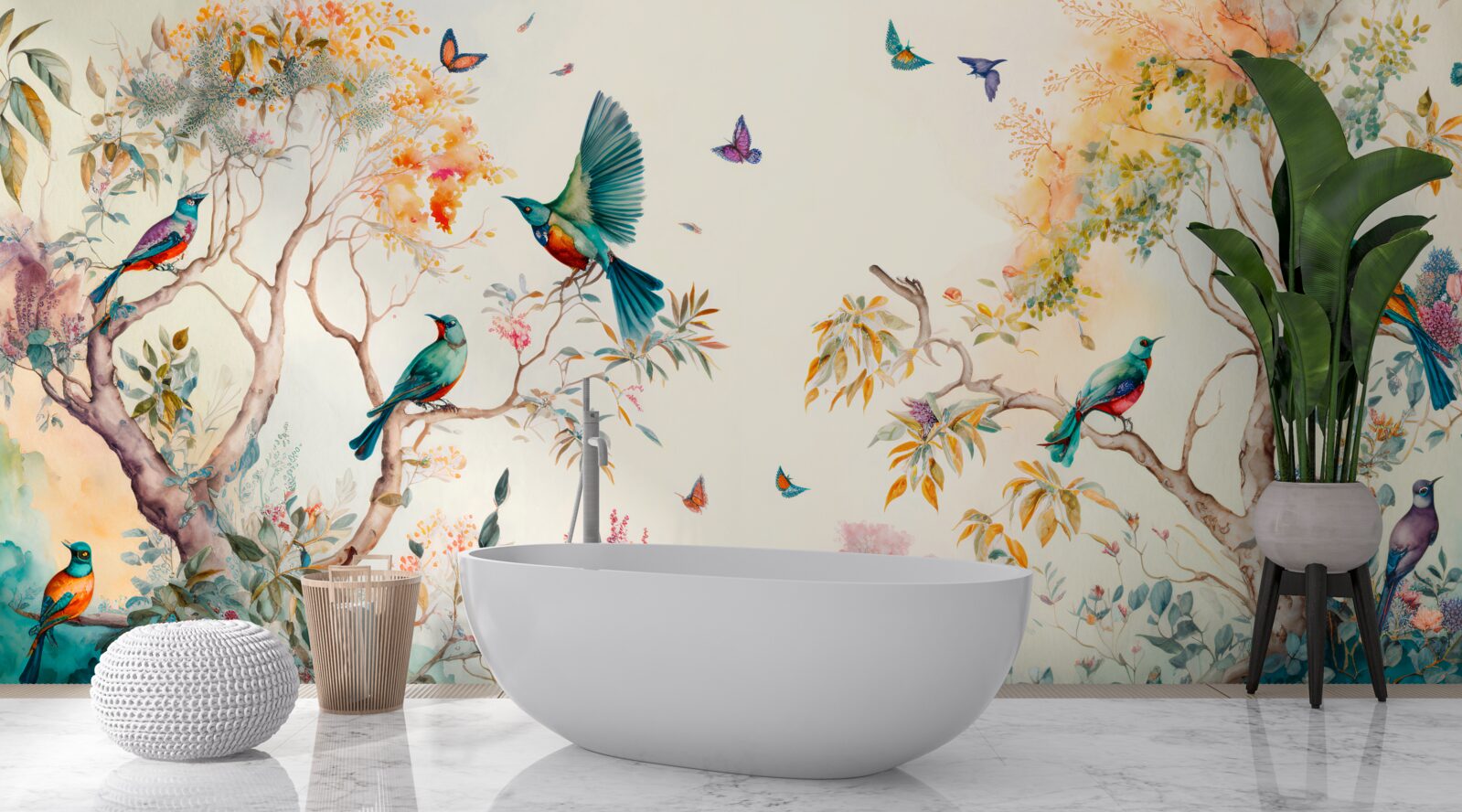 Fototapet portavionul paradise se află în vârful copacilor