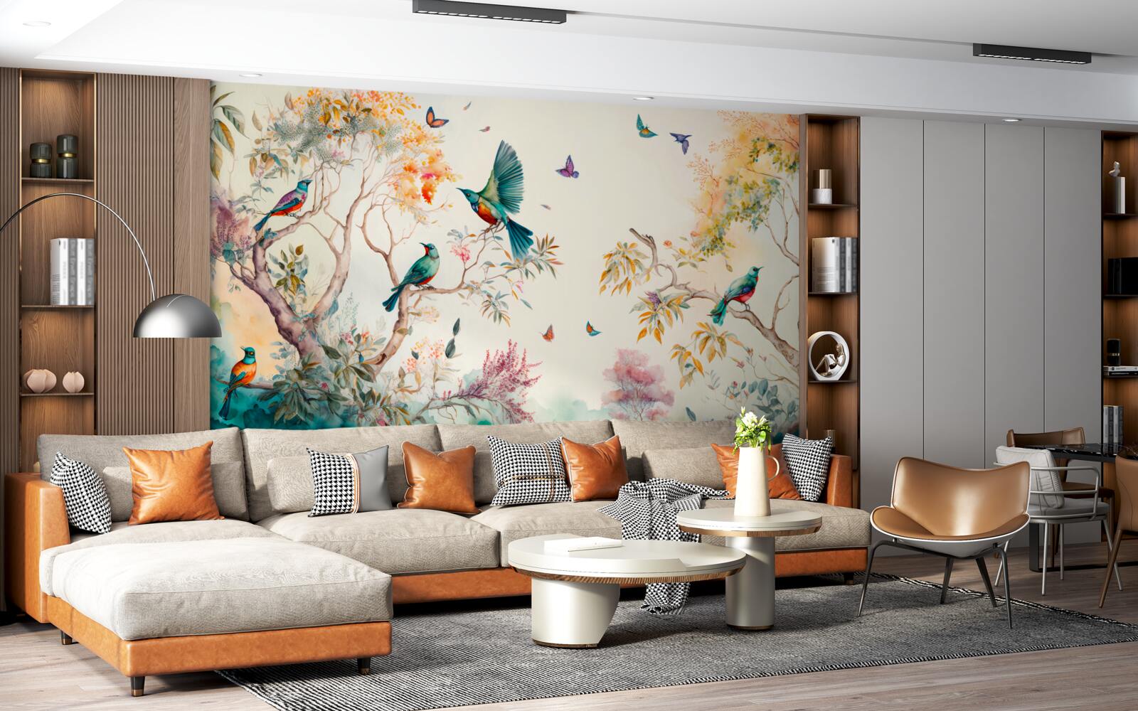 Fototapet portavionul paradise se află în vârful copacilor