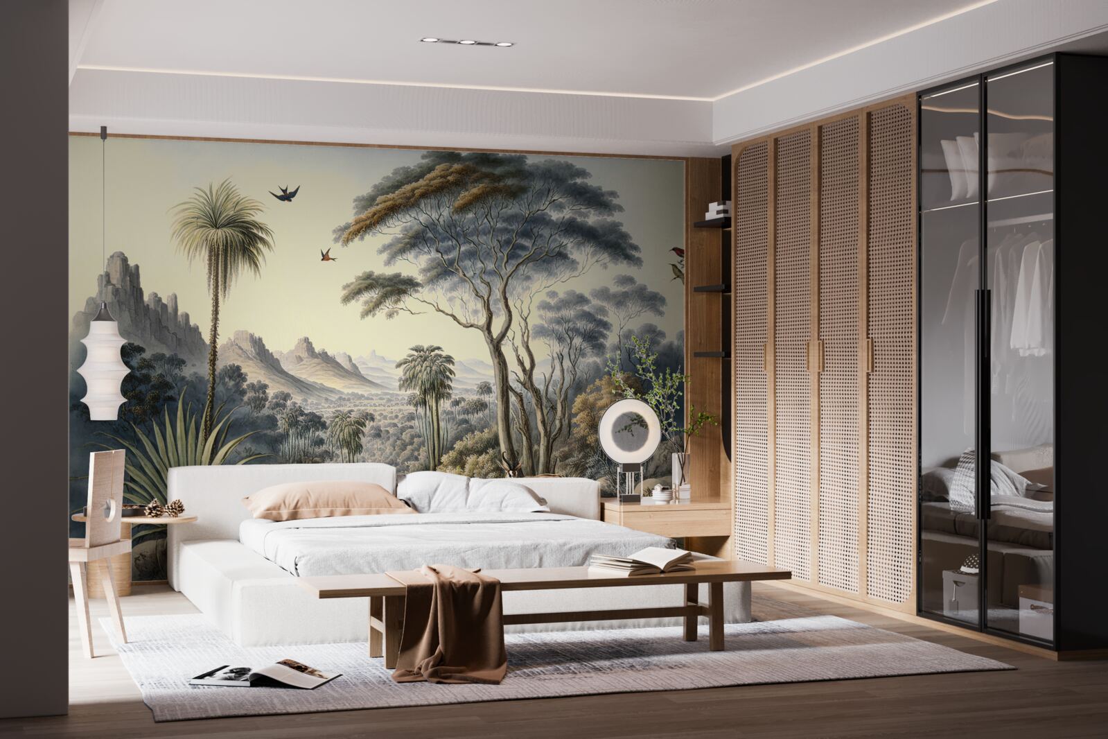 Fototapet o familie de căprioare își face casă