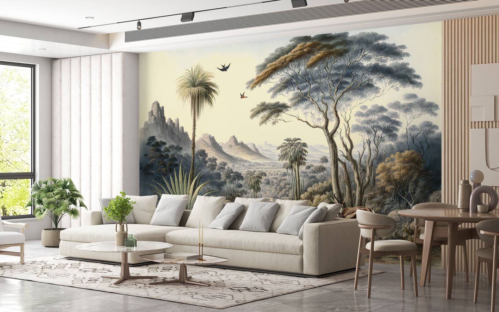 Fototapet o familie de căprioare își face casă