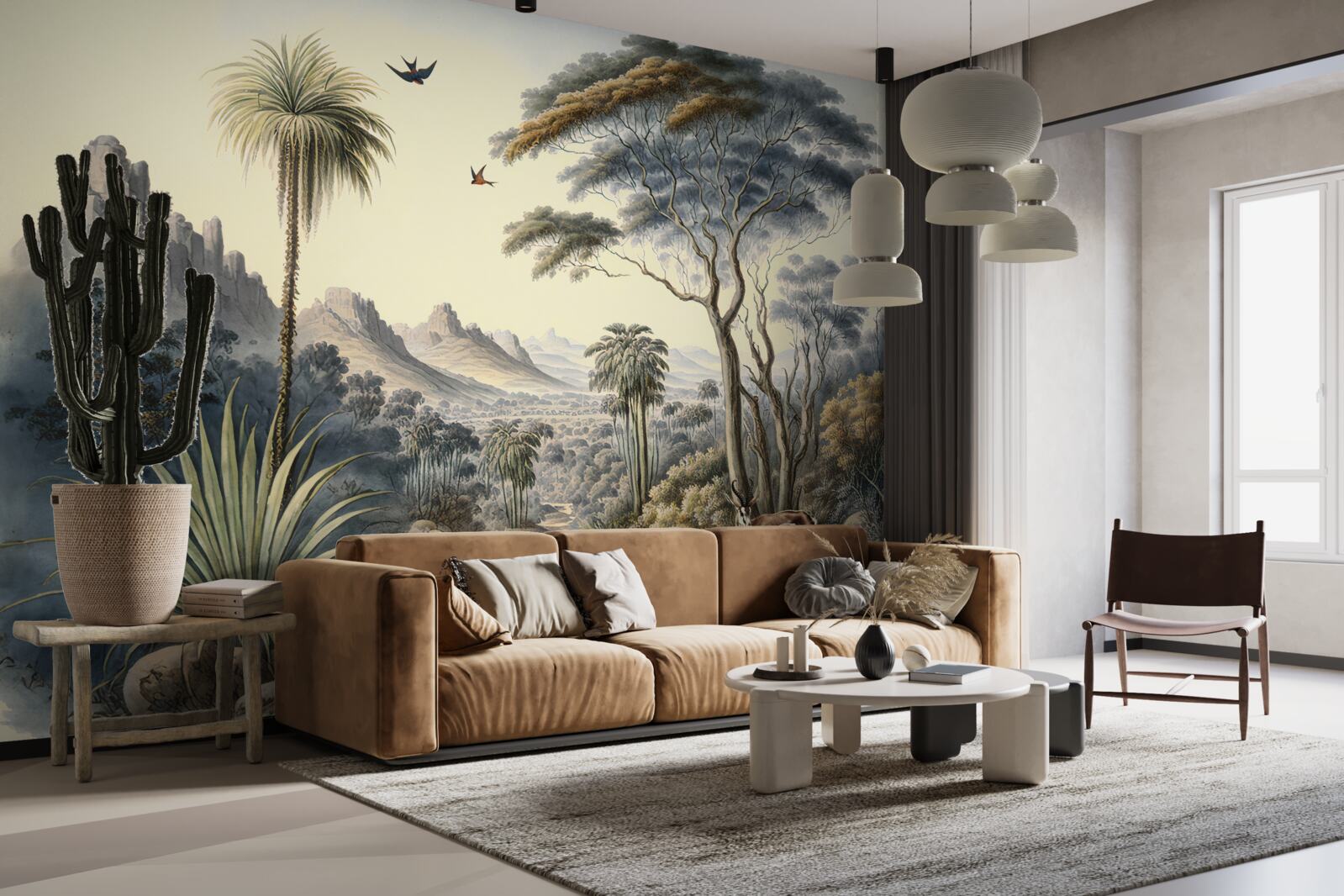 Fototapet o familie de căprioare își face casă