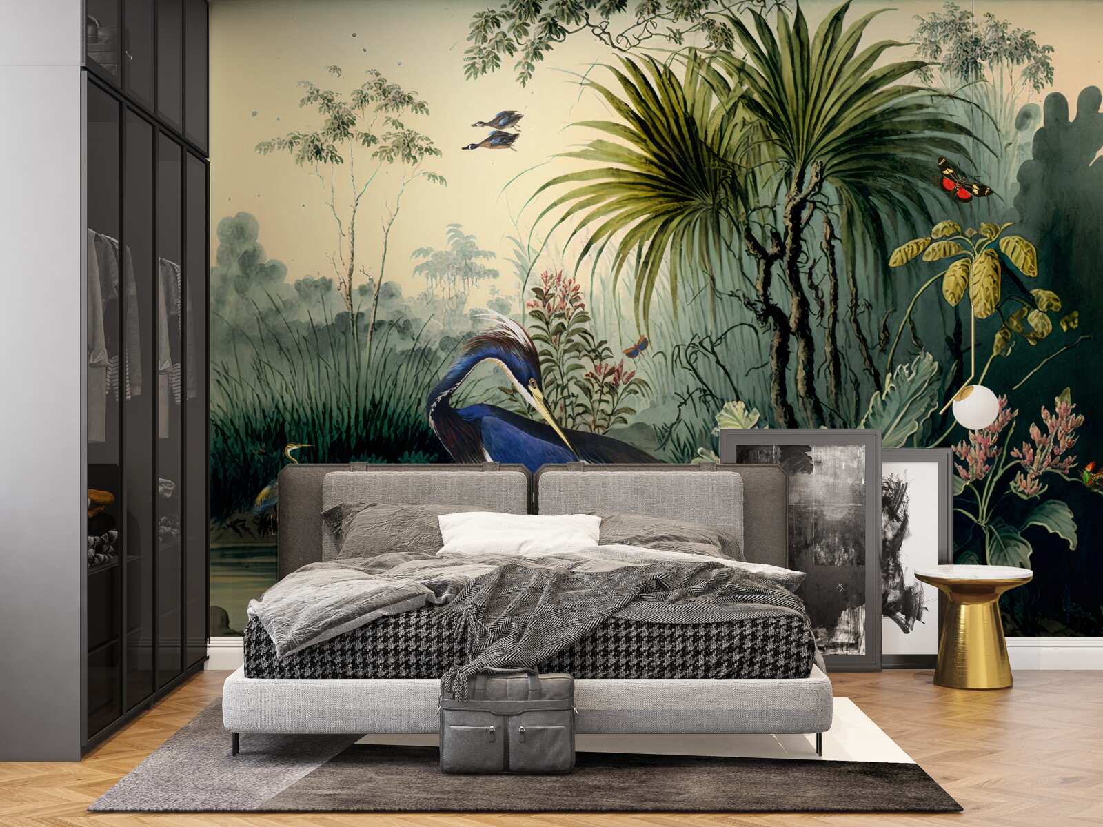 Fototapet liniște lângă iazul verde