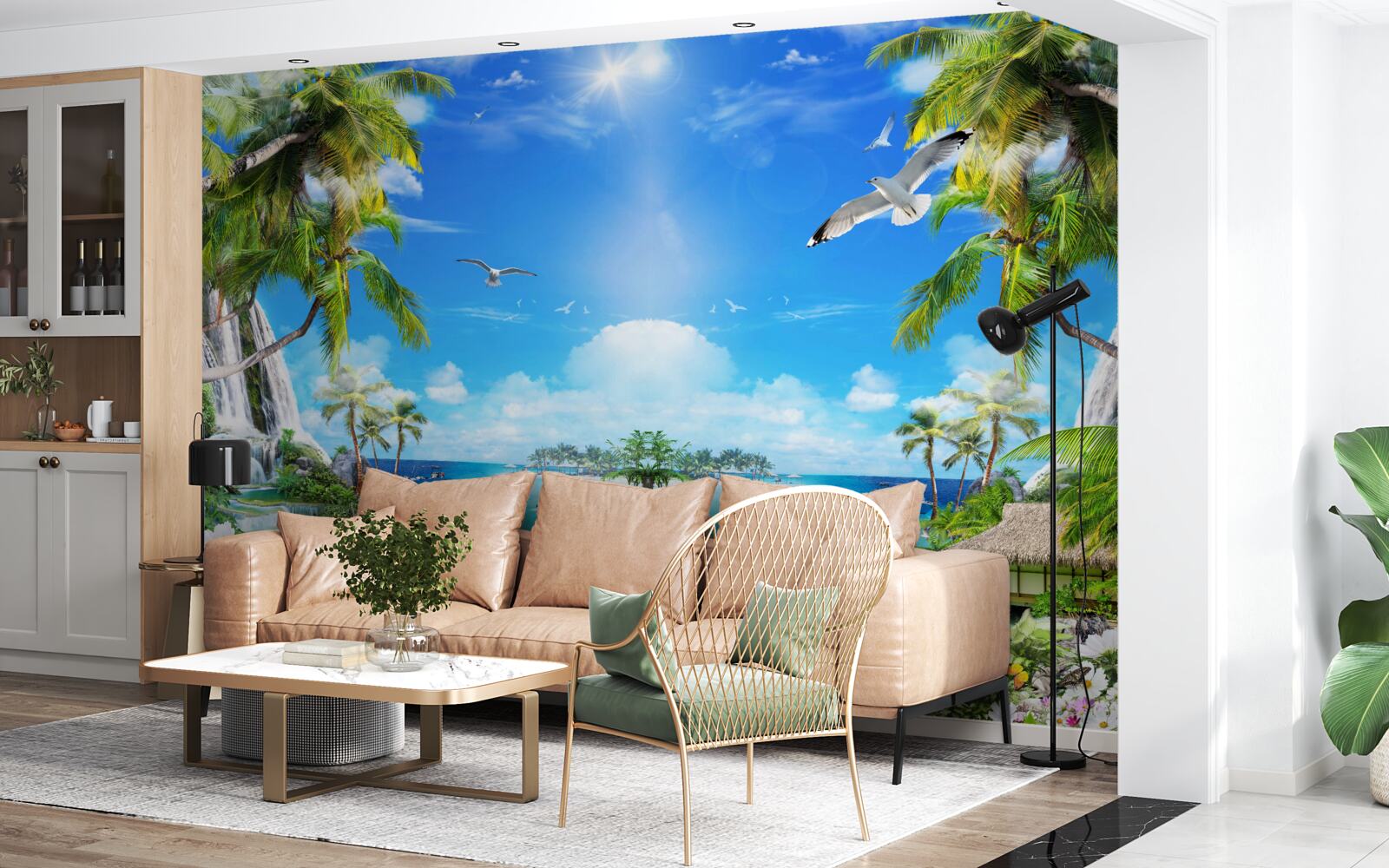 Fototapet nave pe țărmurile tropicelor