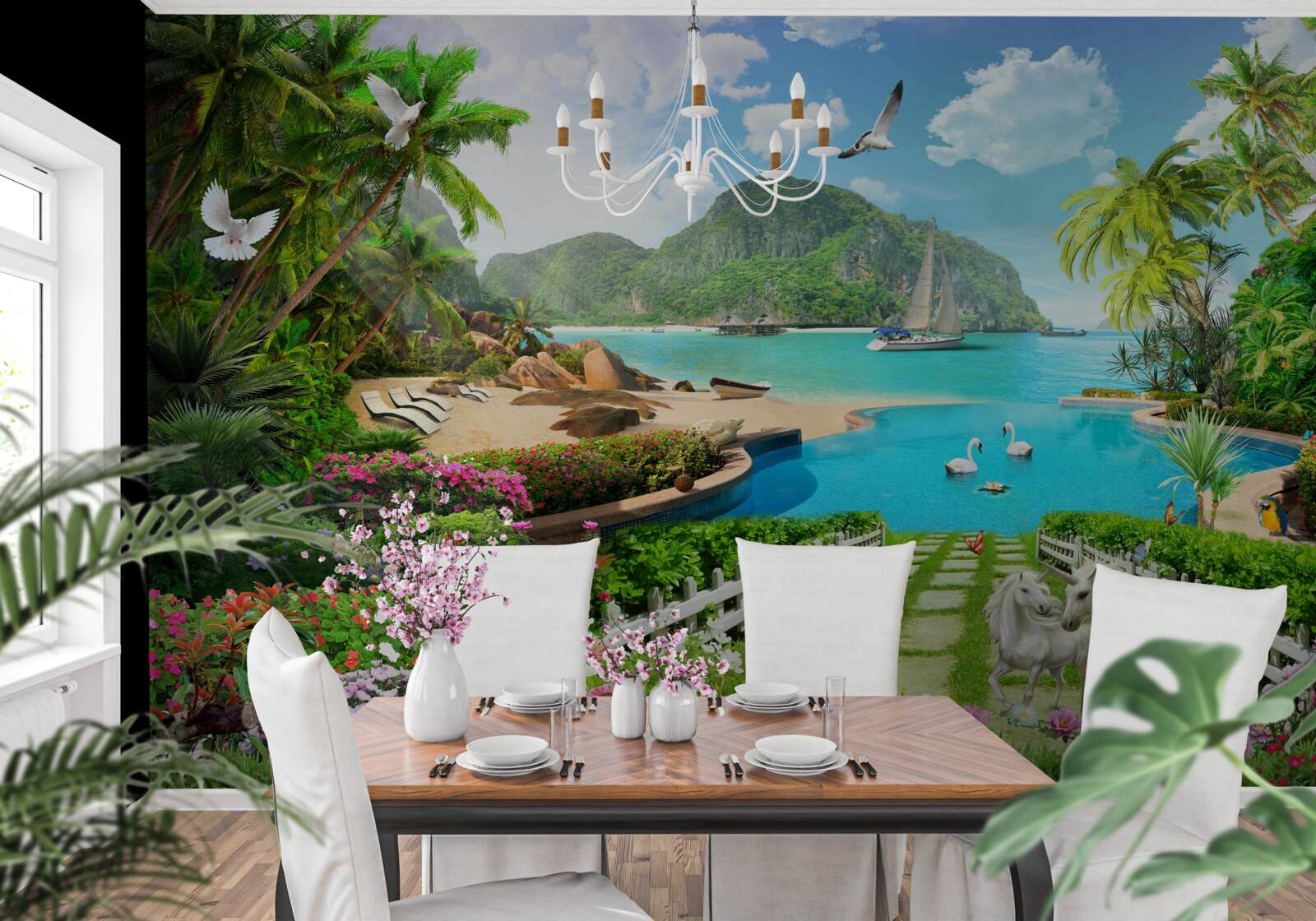 Fototapet un refugiu liniștit la tropice