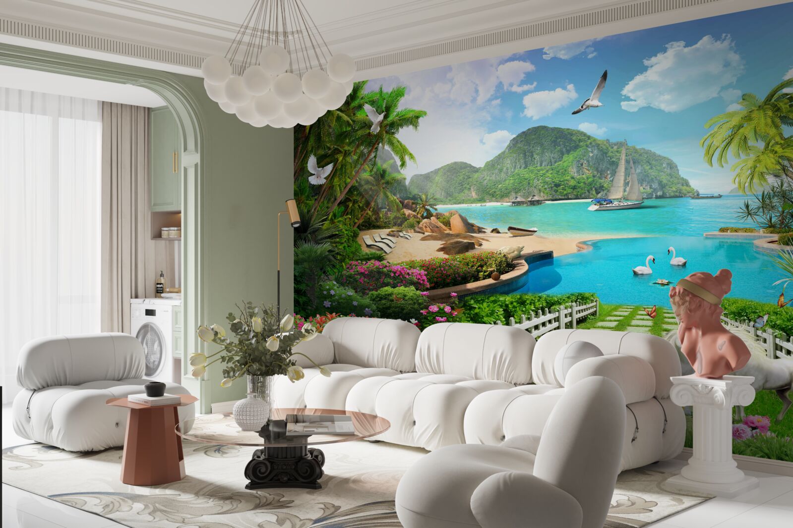 Fototapet un refugiu liniștit la tropice